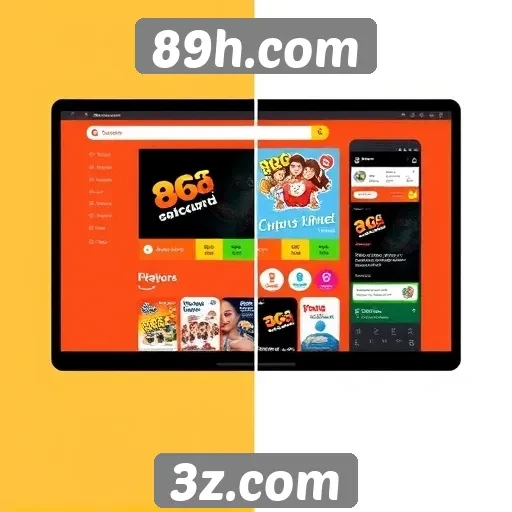 Evolução da interface do 89h.com